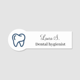 Custom Dental Office Logo Dental Hygienist Name  Tag