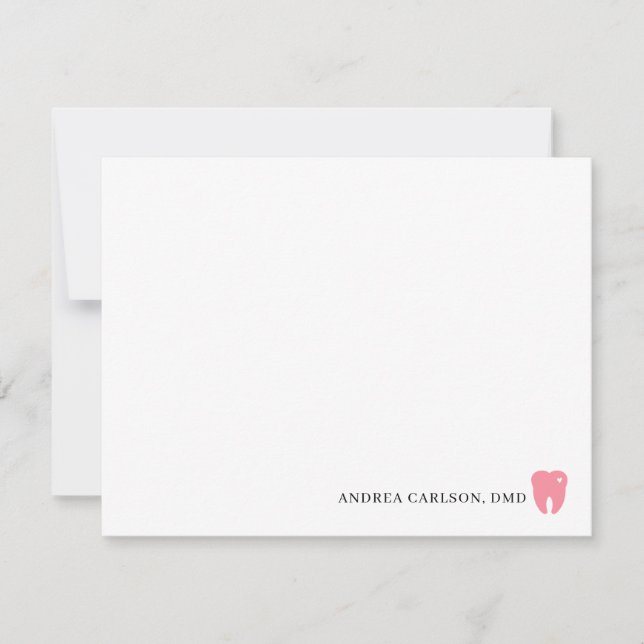 Custom Dentist Stationery Dentist Note Cards (Front)
