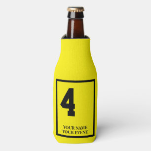 Custom Derby Saddle Blanket Bottle Cooler Yellow 4