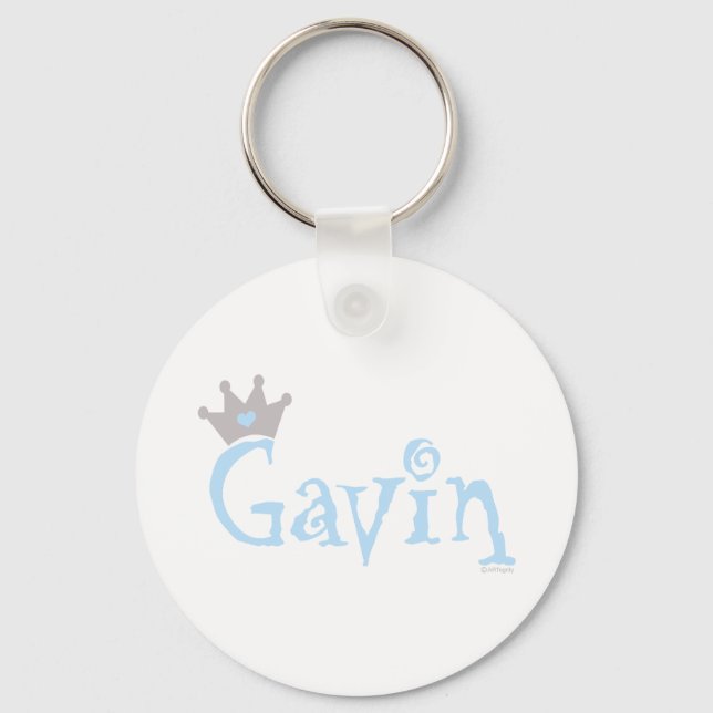 Custom Design - Gavin Keychain (Front)