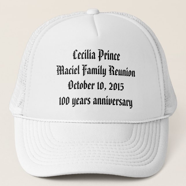 custom design hat (Front)