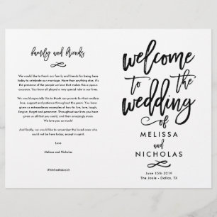 Custom Design- Melissa and Nicholas Program FINAL