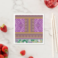Custom Design Napkins | Colourful Stripes