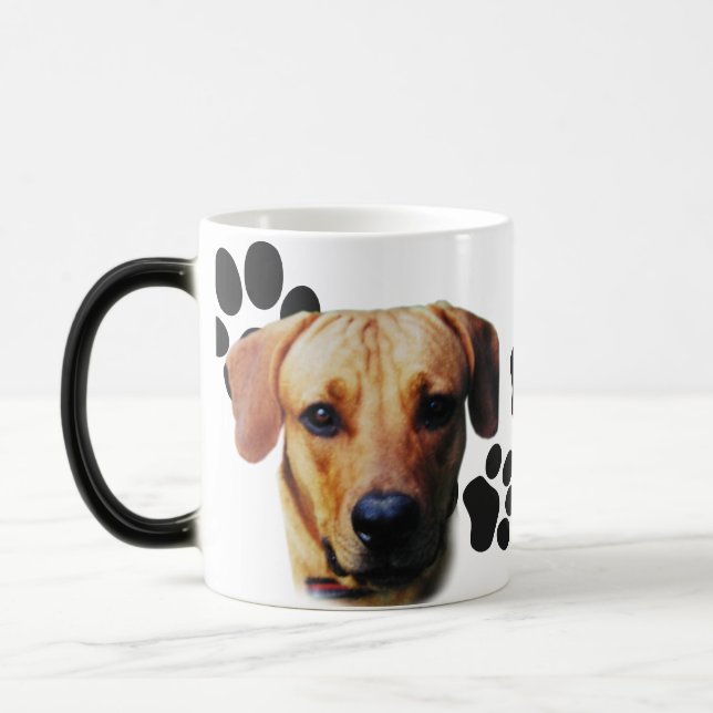 Custom Design Personalized Dog Face On Mug (Left)