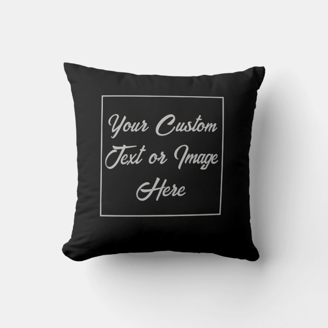 Custom Design Pillow, Decorative Personalized Gift Throw Pillow (Front)