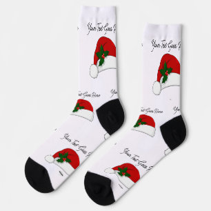 Custom Design Socks Santa hat