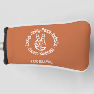 Custom Design: Unity Day Orange Anti Bullying Golf Head Cover