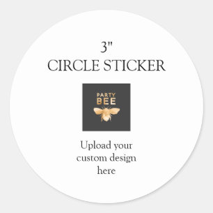 Custom Design Upload Classic Round Sticker
