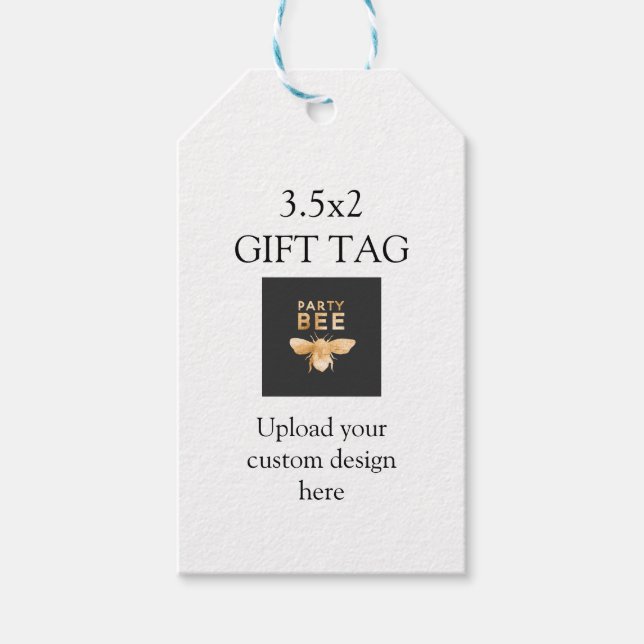 Custom Design Upload Gift Tags (Front)