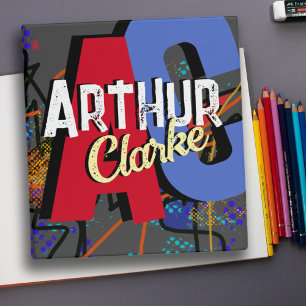 Custom Designed Name Modern art book Binder