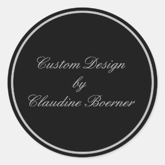 Custom Designed Round Product Sticker