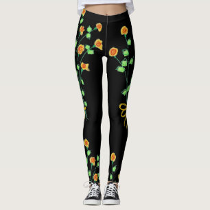 Custom Designer Black Leggings