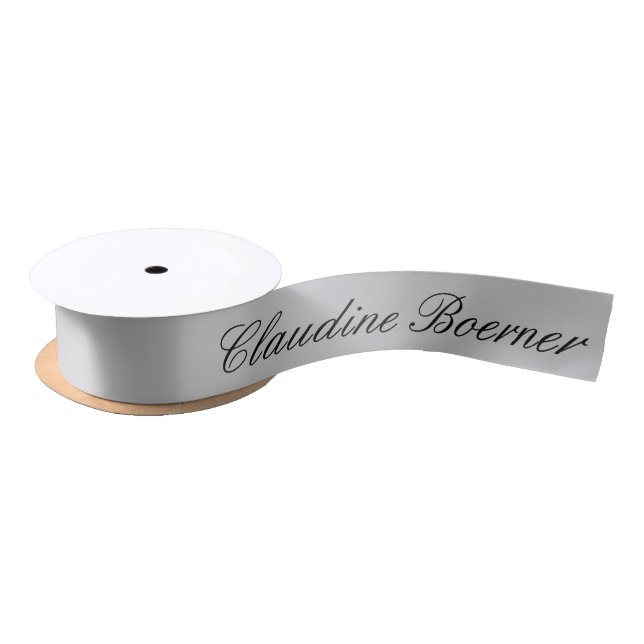 Custom Designer Name Product Ribbon Business Satin Ribbon (Spool)