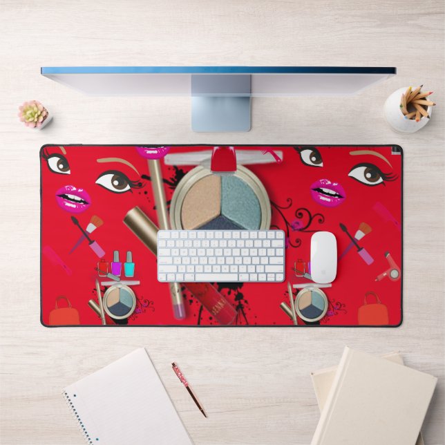 Custom Desk Mat for Salon Owners Makeup Artist  (Office 1)
