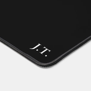 Custom Desk Mat - Large Black Plastic Computer Mat