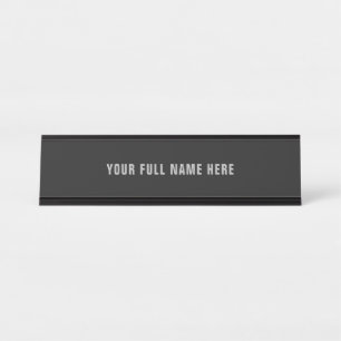Custom Desk Name Plate or Door Sign Template