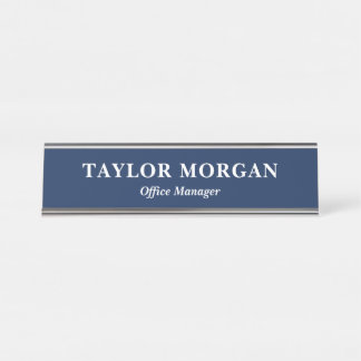 Custom Desk Name Plate with Name and Title