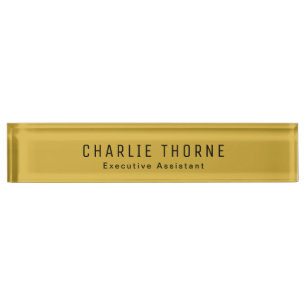 Custom Desk Nameplate with Name and Job Title