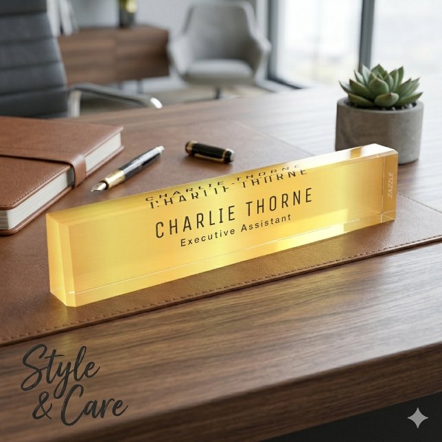 Custom Desk Nameplate with Name and Job Title (Custom Desk Nameplate with Name and Job Title)