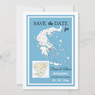 CUSTOM Destination Save the Date Announcement Card
