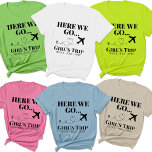 Custom Destination Travel Family Girls Trip Vacay T-Shirt<br><div class="desc">Gear up for an unforgettable adventure with our Custom Destination Travel Family Girls Trip Vacay T-Shirt – the perfect blend of style, comfort, and personalized charm! Designed to commemorate your special birthday trip, this tee is more than just apparel – it's a symbol of the bond shared between travel buddies...</div>