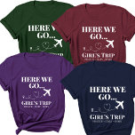 Custom Destination Travel Family Girls Trip Vacay T-Shirt<br><div class="desc">Embark on an unforgettable adventure with our Custom Destination Travel Family Girls Trip Vacay T-Shirt, the perfect attire for creating lasting memories with your favourite travel companions. Whether you're celebrating a custom birthday trip, a family getaway, or a girls' trip of a lifetime, these personalized shirts are a must-have for...</div>
