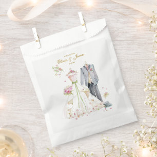 Custom details Bride & Groom Favour Bag