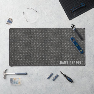 Custom Diamond Plate Desk Mat