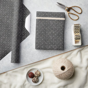 Custom Diamond Plate Wrapping Paper