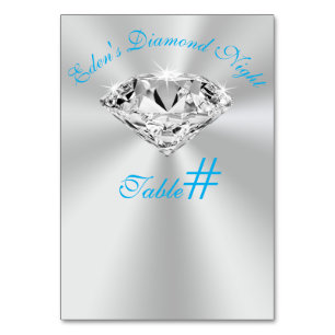 Custom Diamond Table Cards for Any Occasion