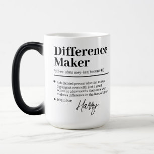 Custom Difference Maker, Mentor Appreciation Gift Magic Mug