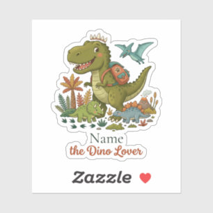 Custom Dino Lover Tyrannosaurus Backpack School