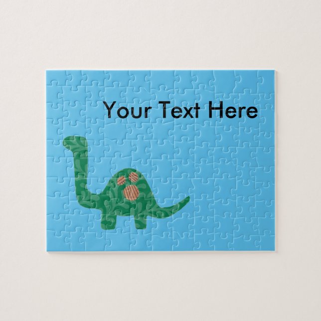 Custom Dinosaur Message Puzzle (Horizontal)
