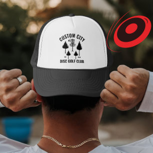 Custom Disc Golf Club & City Name Gift for Players Trucker Hat