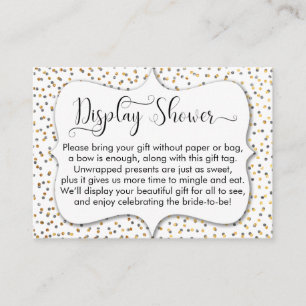 Custom Display Shower Insert, 2 Enclosure Card