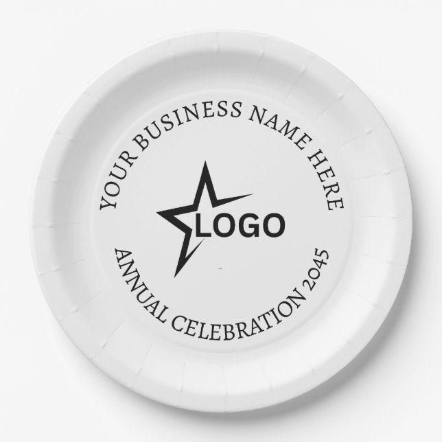 Custom  Disposable Business Party  Paper Plate (Front)