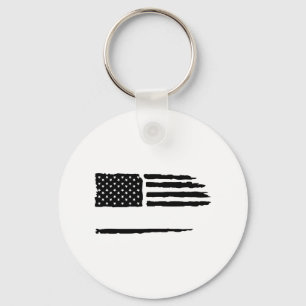 Custom Distressed Flag Keychain