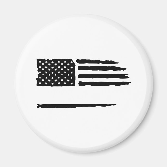 Custom Distressed Flag Magnet (Front)