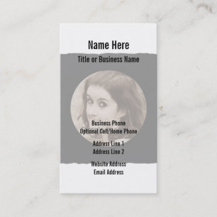 Custom DIY   Personalized Photo Frame Business Card