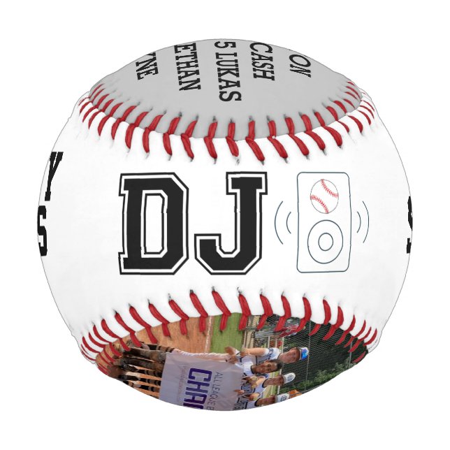 Custom DJ Baseball - Sara (Front)