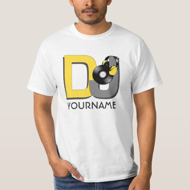 Custom DJ shirt - choose style & colour (Front)