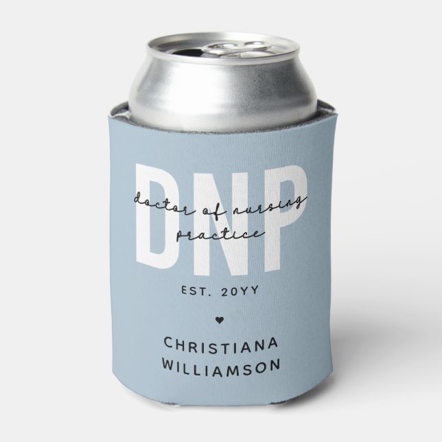 Custom DNP Doctor of Nursing Practice Graduation Can Cooler (Can Front)