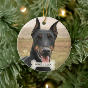 Doberman discount christmas ornament