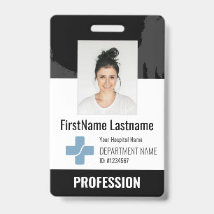 Custom Doctor, Nurse, Health Aide Photo ID Badge