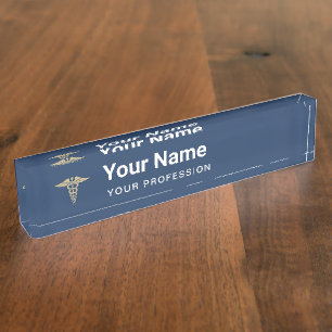 Custom Doctor Nurse Professional Graduate Gift Nameplate