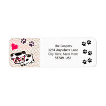 Custom Dog Art Return Address Labels