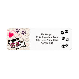 Custom Dog Art Return Address Labels