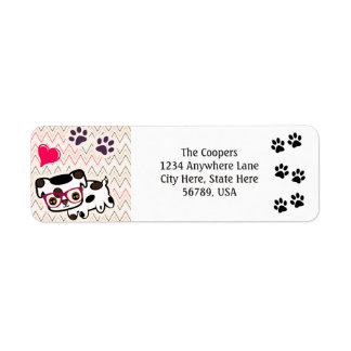 Custom Dog Art Return Address Labels