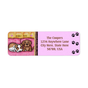Custom Dog Art Return Address Labels