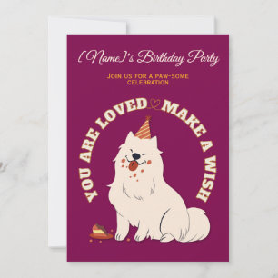 Custom Dog Birthday Party Invite Make A Wish